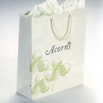 Bag 120 g white ribbed natron